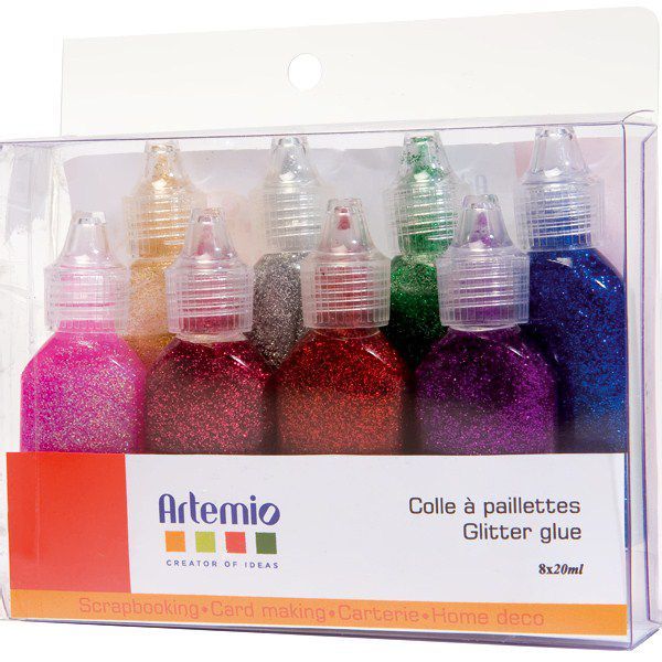 ARTEMIO COLLE PAILLETTE 8 X 20 ML Multicolore