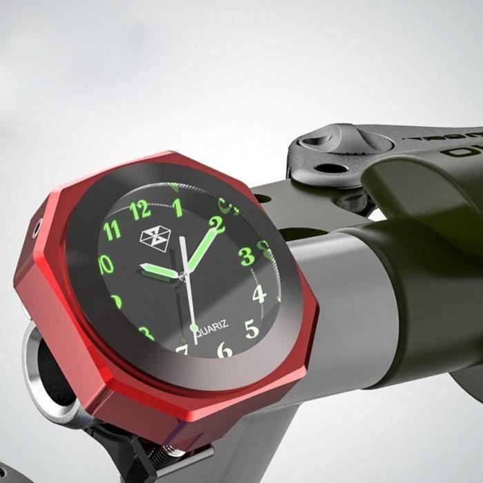 Montre Guidon Horloge Moto Velo Guidon Montage Impermeable en Alliage Aluminium ROUGE Bo55977 Cdiscount Auto