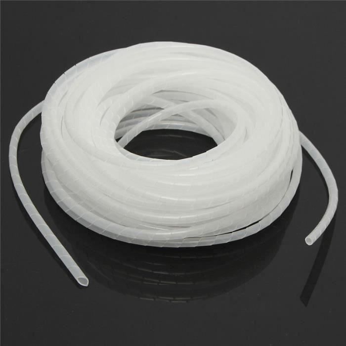 m F4 Spirale Gaine Tube Protection Cable Electrique Enroulement Blanc Wpd Achat Vente Cable Fil Gaine m F4 Spirale Gaine Tube Prot Cdiscount