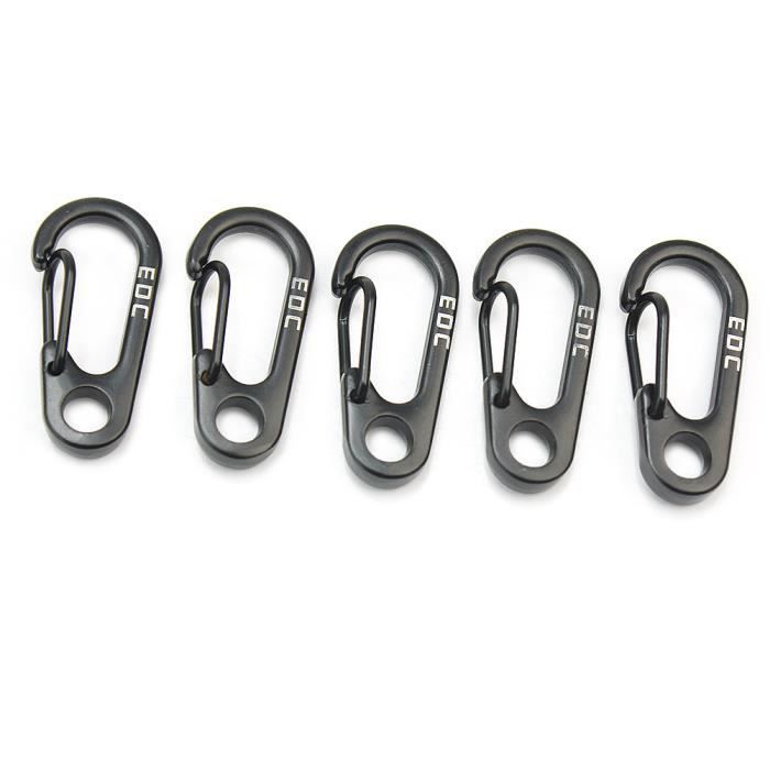 80mm Mousqueton Porte-Clés Anneau en D Clip Boucle Fermoir Camping Pêche