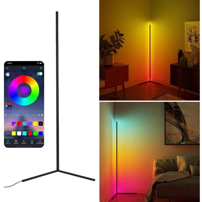 Lampadaire sur Pied Salon Ydshyth Lampe RGB Minimaliste Nordique LED Veilleuse Couleur Changeante pour La Maison Salon Chambre denfants Atmosph/ère Chaleureuse,APP Control