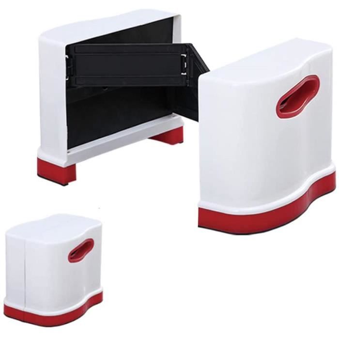 Constipation Flatulences,Rouge HYCZW Tabouret pour Toilettes Marche Pieds Enfant Tabouret Physiologique pour Toilettes Anti Dérapant Tabouret Physiologique Pliable Contre Hémorroïdes