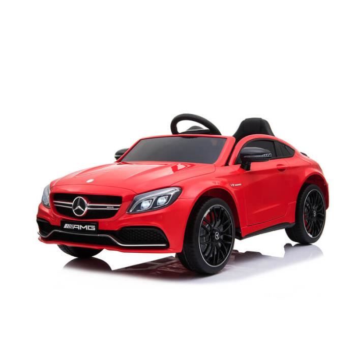 Voiture électrique Mercedes AMG C63 - 12V - Rouge pour enfant de 3 ans et plus