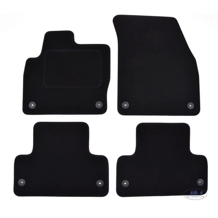 | Tapis de sol noir velours compatible avec LAND ROVER RANGE ROVER EVOQUE 2011-2018