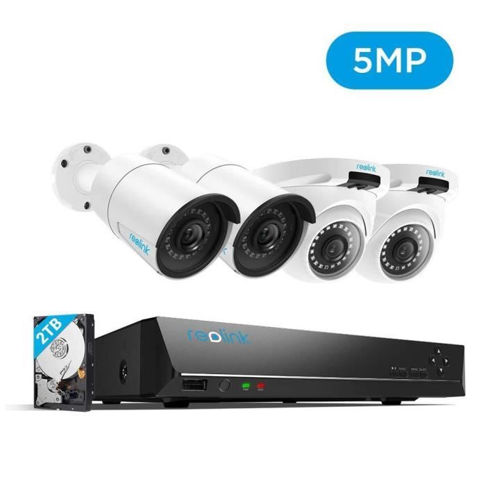 ZOSI UHD 4K 8MP Caméra Vidéo Surveillance Extérieure//Intérieur IP67 bullet 30M