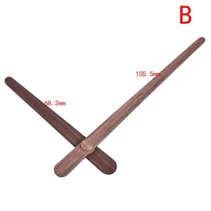 3 Ensembles Aiguilles Et Chiffres Horloge Bois Noyer CNYMANY - DIY Horloge Murale 30.5cm