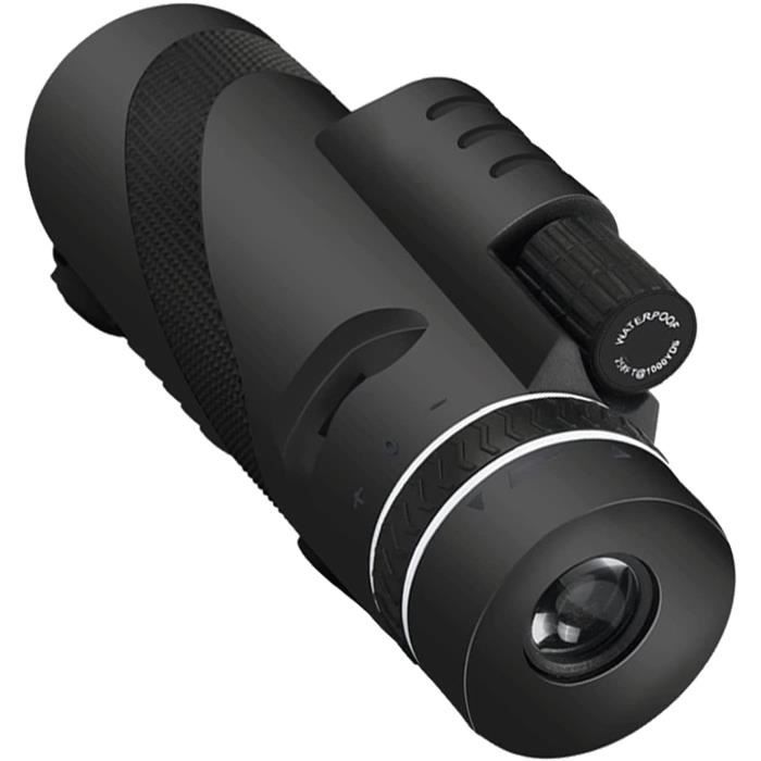 Longue-vue Monoculaire 25-75x60 Mm - Zoom Puissant, étanche, Avec Trépied, Pour Observation Oiseaux Et Camping