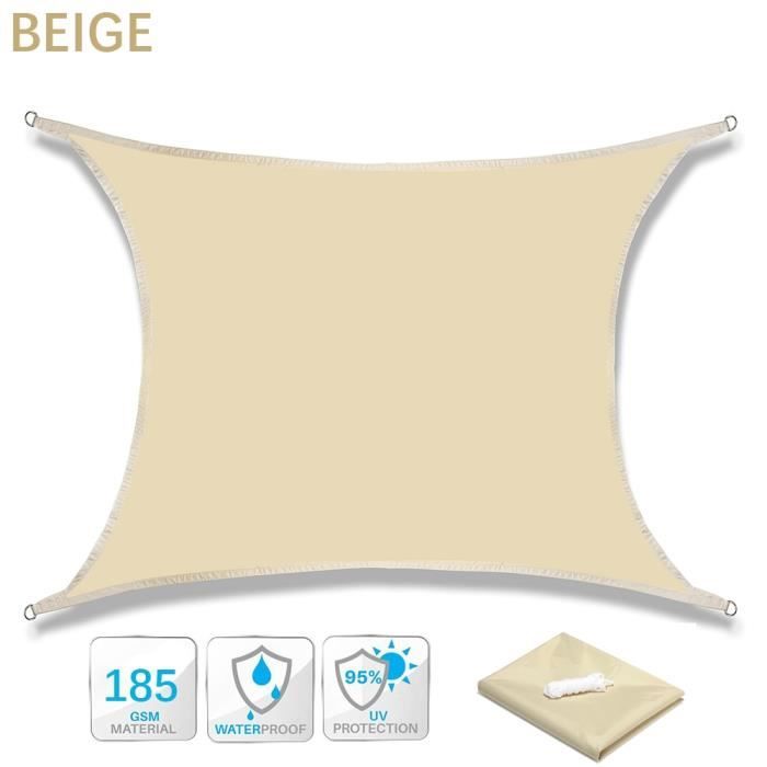 Voile D'ombrage Pour Caravane Your GEAR - 4,5x2,4m - UV 50+ - Étanche 5000mm - Avec Mâts Télescopiques