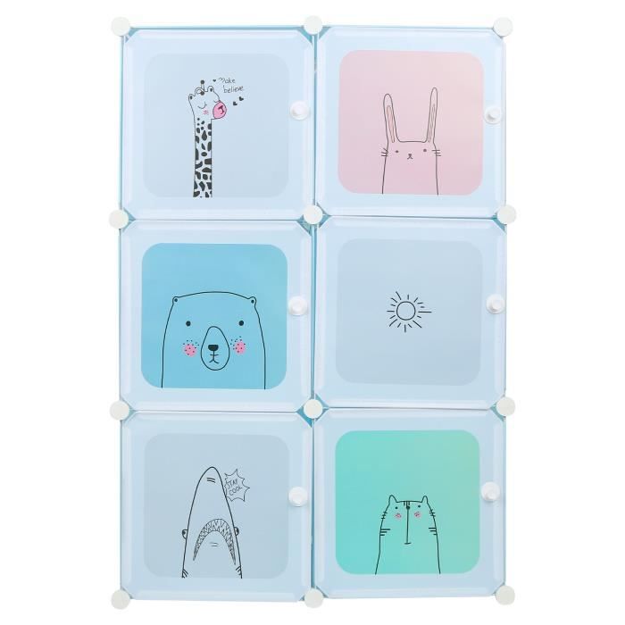 Armoire modulable - BELFOYER - KELUODAE - Plastique - Résine - Bleu