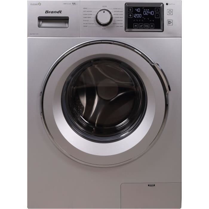 Lave-linge hublot BRANDT BWF5Q2YCW - 12 kg - Moteur induction - 1400  tours/min - Blanc - Cdiscount Electroménager