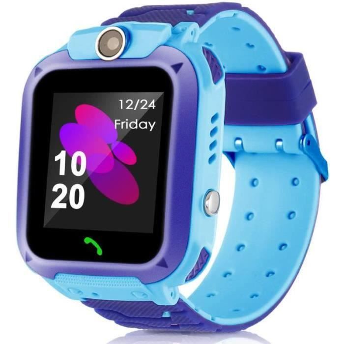 Montre Connectée Enfant Montre GPS 4G SOS 2 Caméras Étanche Musique - Téléphonie