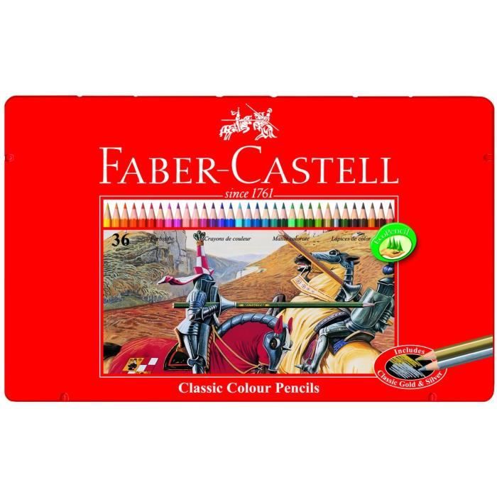 Achetez boite de crayons de couleur coloriage Faber-Castell Black