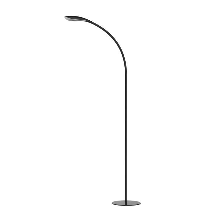 Lampe sur pied - FANTASIA - Zonic - Noir - Inox - 1 x SMD LED 5.5W