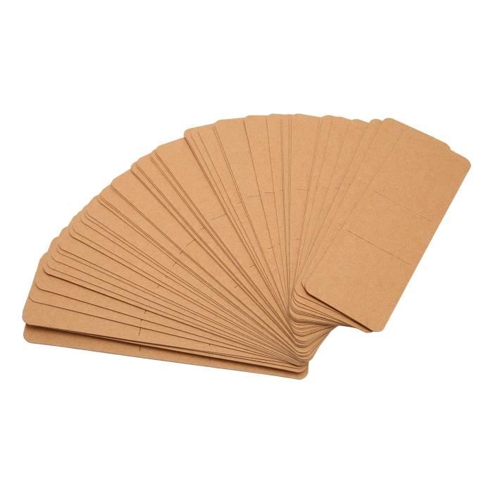 70 Pochettes Kraft Vierges Pour Marque-pages - DIY - Taille 15x4,5 Cm - Parfaites Pour Emballage Cadeau Ou Création Perso