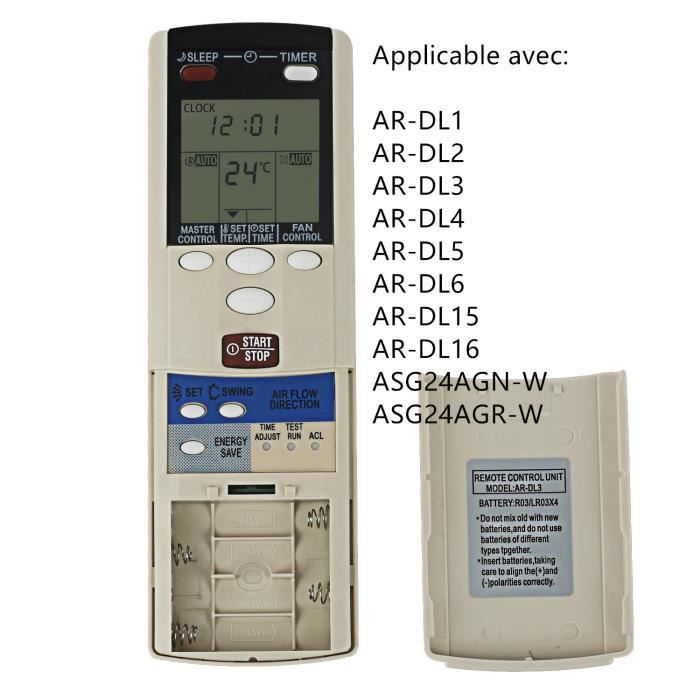 AR-RFA1J utilisation de la télécommande pour Fujitsu climatiseur