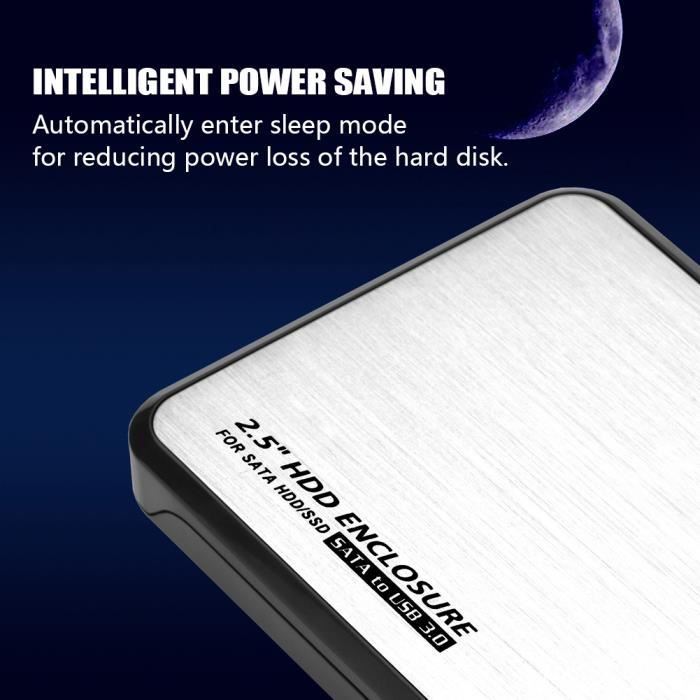 Boîtier Externe USB 3.0 Pour Disque Dur 3,5 Pouces SATA - Jusqu'à 10 To, Prise UE, Compatible SSD/HDD