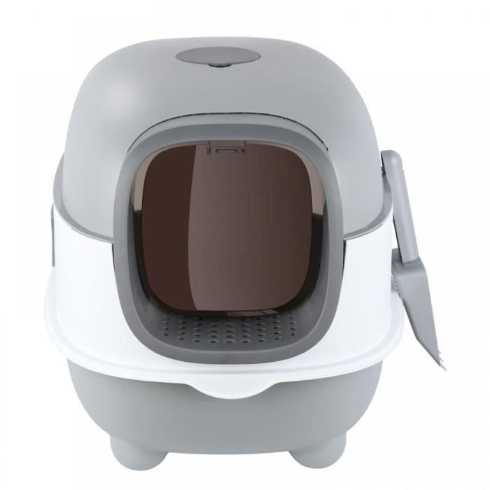 Meilleurs prix pour Bac à litière fermé JEOBEST - Gris - 40*39*56cm - Stérilisation UV - Avec pelle à litière