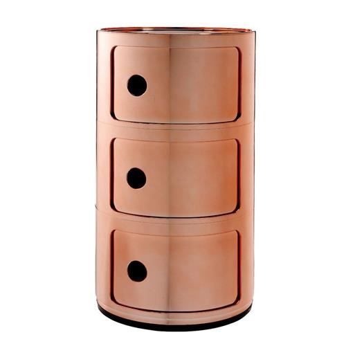 Armoire - KARTELL - Componibili - Cuivre - 2 portes coulissantes - 58x60x58 cm Armoire - KARTELL - Componibili - Cuivre - 2 portes coulissantes - 58x60x58 cm