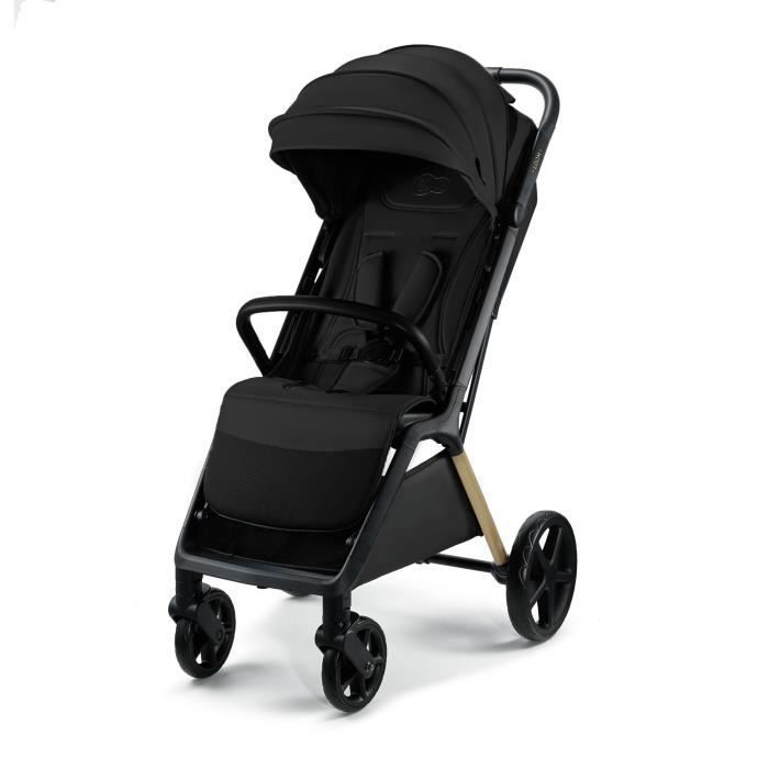 Poussette Canne Légère 6,2 Kg - Pliable D'une Main, 0-22 Kg, Grand Panier, Capote Pare-soleil, Noir - 8