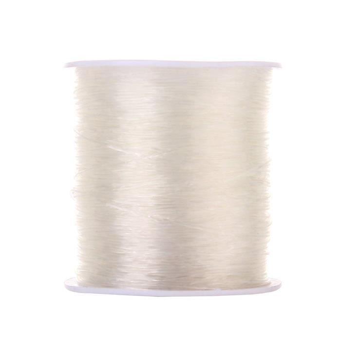 FIL ÉLASTIQUE TRANSPARENT CRISTAL 1mm BOBINE 6M