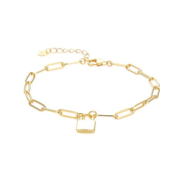 Bracelets En Argent 925 Plaqué Or 18 Carats - Occasion - Style Argenté