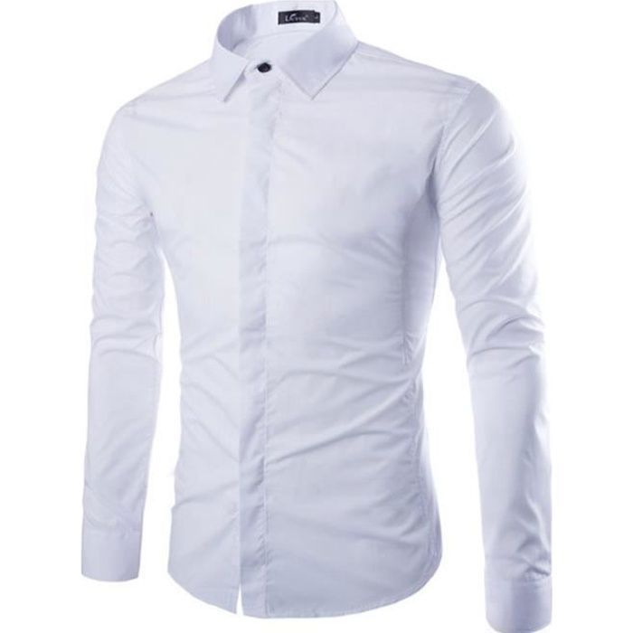 Chemise blanche top homme slim