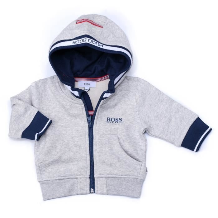 Gilet Bebe Hugo Boss J055 A Gris Gris Cdiscount Pret A Porter