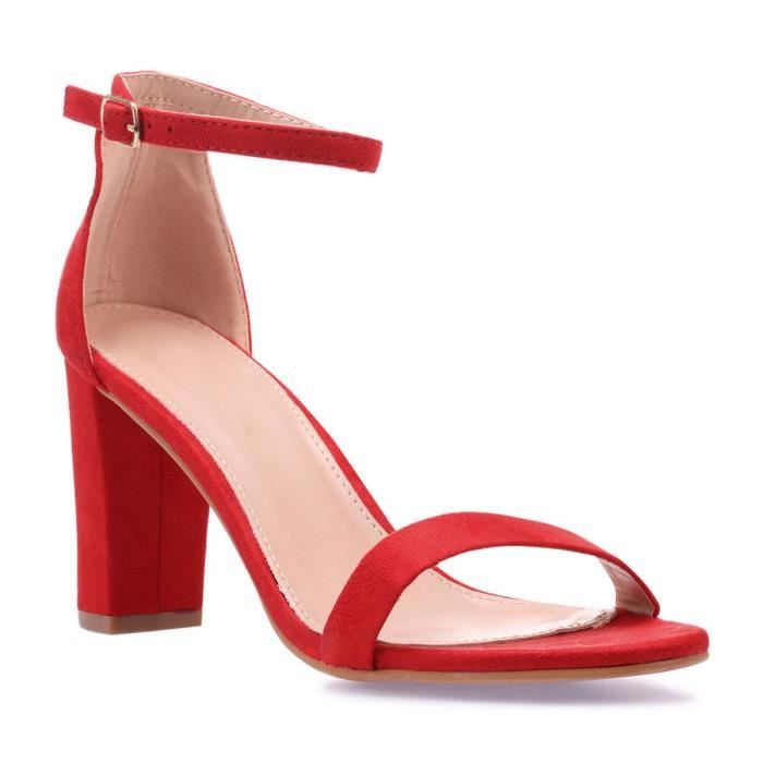 sandales rouges