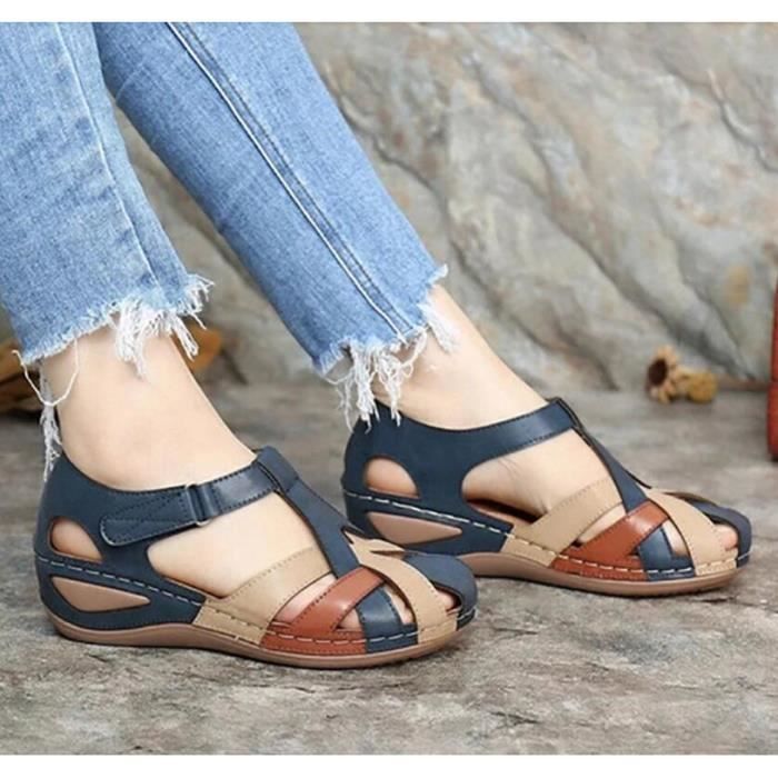 sandales vertes femme