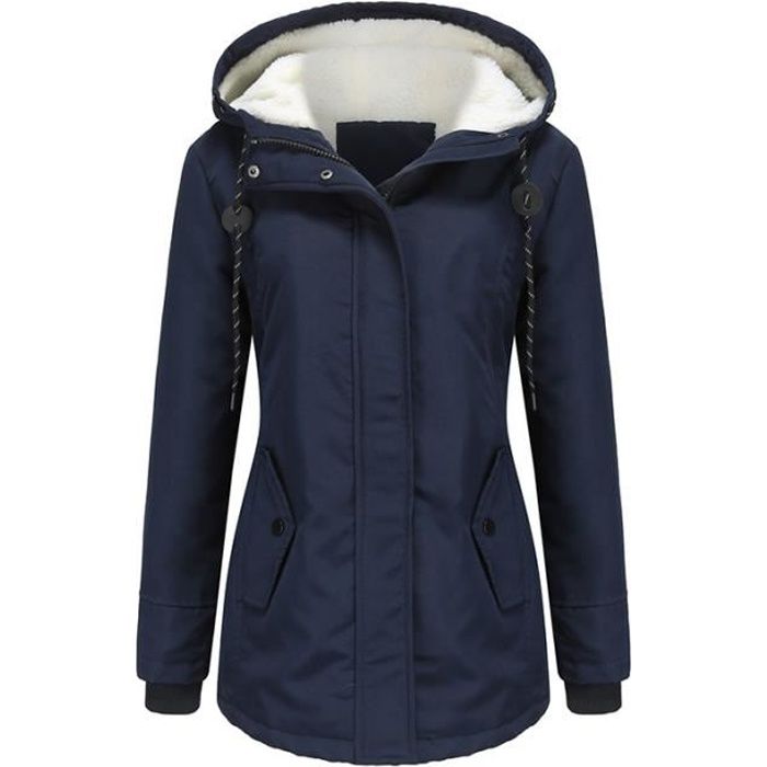 MoFiz Veste De Sport Femme Sweat à Capuche Polaire Chaud - Veste Running Zippée Manches Longues