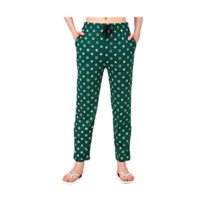 SamHeng Ensembles De Pyjama Femme Rond Round Couf à Manches Courtes Et Pantalons Longs Vêtements De