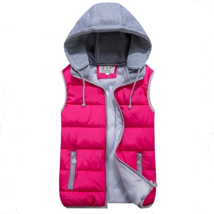Femmes automne amovible  capuche pais gilets femme hiver chaud pais ...