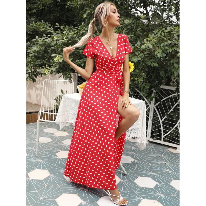 Robe De Soirée Noire à Pois H&R Par HandrLondon - Taille UK 12 - Neuf Avec étiquettes - Style D
