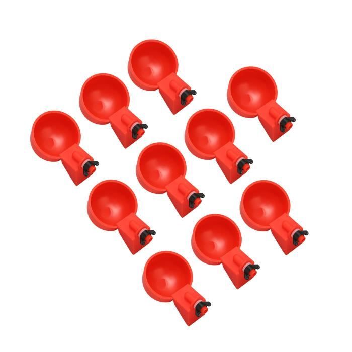 TB&W 6 Pièces Volaille Poulet Automatique Buveur Suspendus Oiseaux Mangeoire Buveur Bol Outils