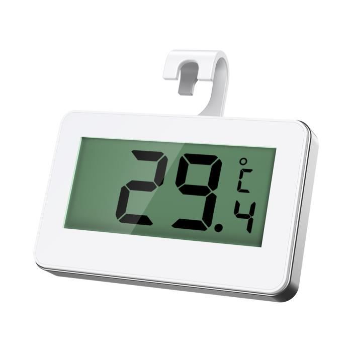 2PCS Thermomètre de Frigo Congelateur, Thermomètre de Réfrigérateur,  Min/Max, ℃/ , Précision : ±1℃ (Gris) - Cdiscount Maison