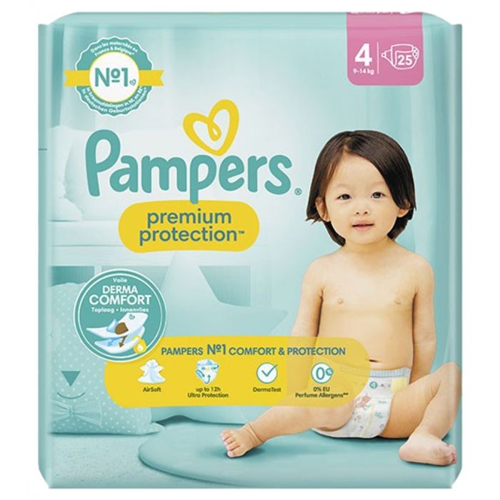 Couches Pampers Premium Protection Taille 4 25 couches Harmonie Cdiscount Puériculture