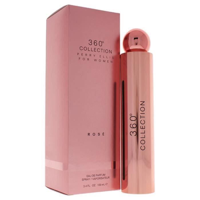 Eau de parfum - Perry Ellis - 360 Collection Rose - 100 ml - Floral - Notes fruitées