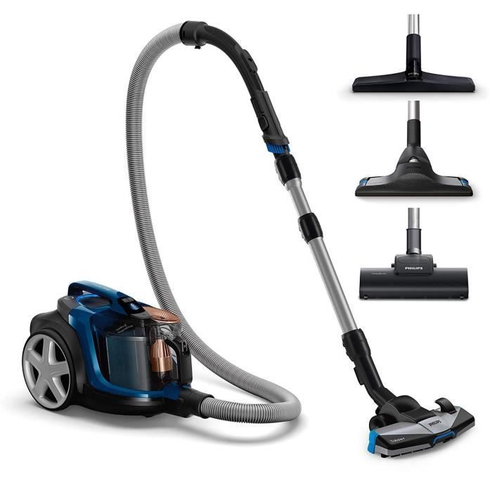 Philips FC9745/09 Aspirateur sans Sac PowerPro Expert, 650W, Capacité de Poussière 2L, Super Turbo Brosse Intégrée, Bleu