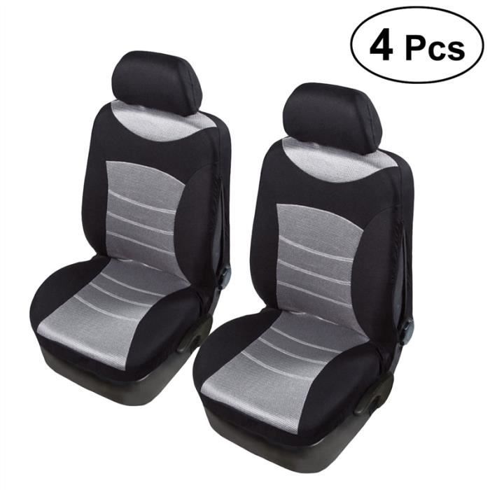 4 en 1 Housses de siège avant 3D en maille Protecteurs de coussinet de  couverture pour le camion de SUV de voiture (gris) - Cdiscount Auto