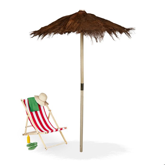 Parasol Hawaii en fibres de palmier 1003847059 Cdiscount Jardin