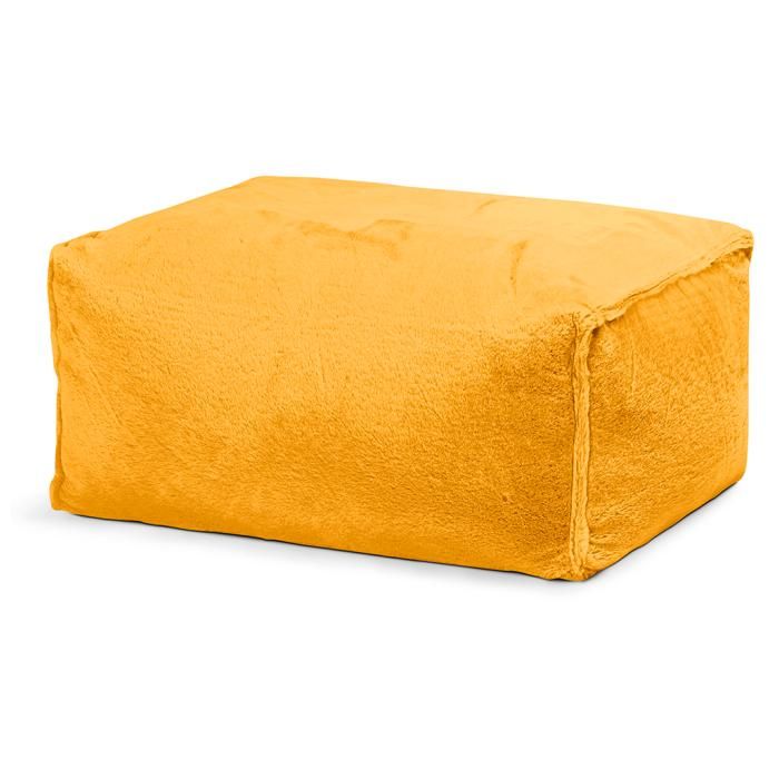 Fauteuil SITTING POINT Pouf Roll Softy Moutarde Tissu Contemporain 1 personne