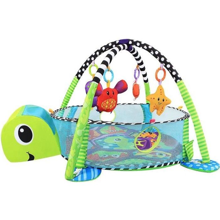 Tapis D Eveil Pour Enfants Tapis De Jeux Pour Bebe Modele Tortue Dimensions 87 X 72 X 49 Cm Cdiscount Puericulture Eveil Bebe