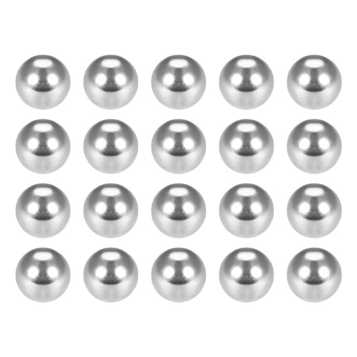 Sourcing Map 10Pcs 13mm 201 Inoxidable Acier Roulement Billes