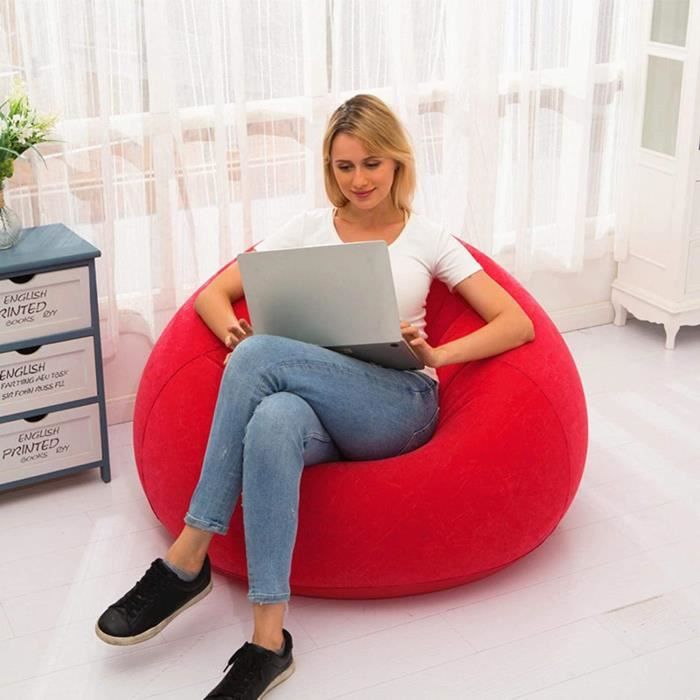 Canapé Gonflable Confortable avec pouf | Meilleur Prix