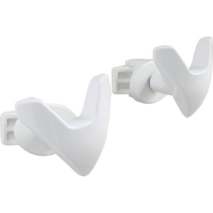 Barre Sèche-serviettes Blanche SOMATHERM 36cm - Pour Radiateurs à Tube Rond - Fixation Par Vis - Fabrication Française