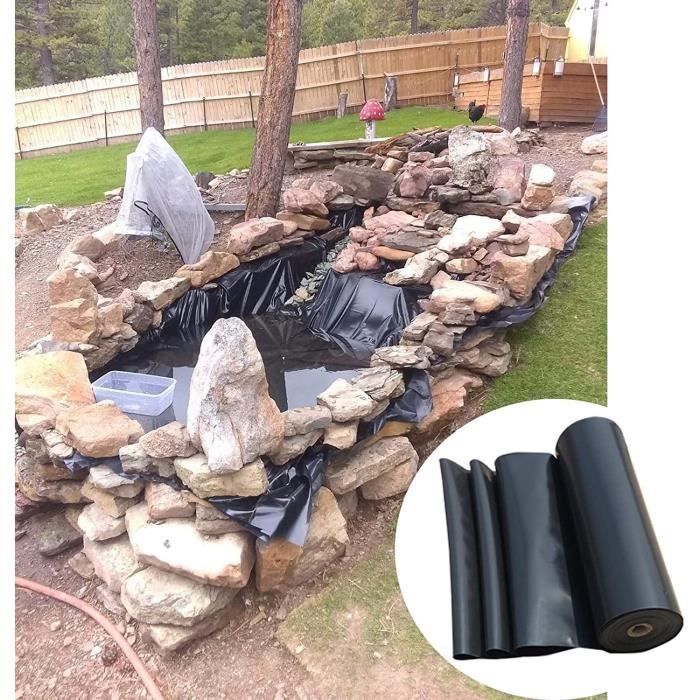 Bâche étang Noire - Membrane étanche Pour Bassins Et Piscines à Poissons