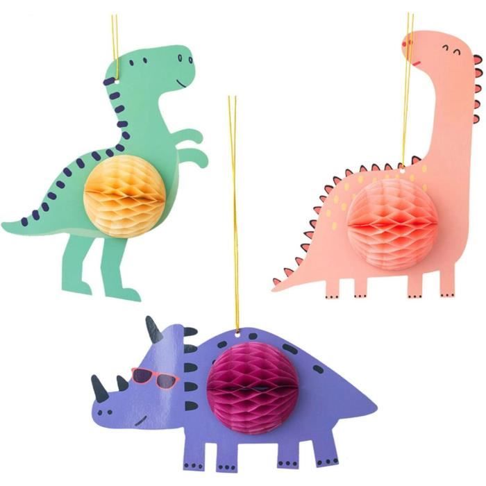 Déco Table Anniversaire Nid D'Abeille 7 Pièces - Thème Dessin Animé Fille - Heartsking