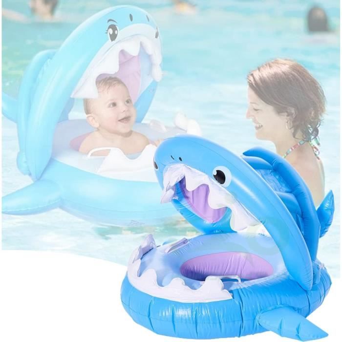 Bouée Bébé Piscine Avec Toit Pare-Soleil UPF50+ – Aide à La Natation Pour Enfants De 3 à 36 Mois, Flotteur Sécurisé