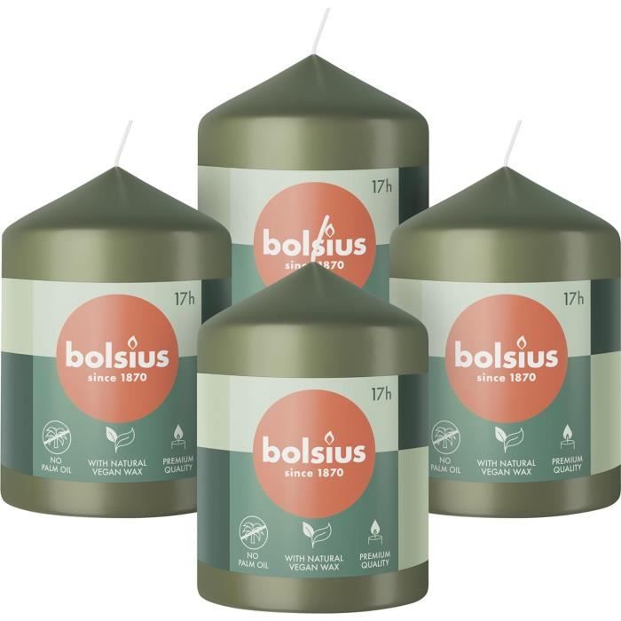 Lot De 4 Bougies De Survie Longue Durée – 30h De Flamme Coupe-vent, Idéales Pour Pannes, Camping, Rando Et Maison