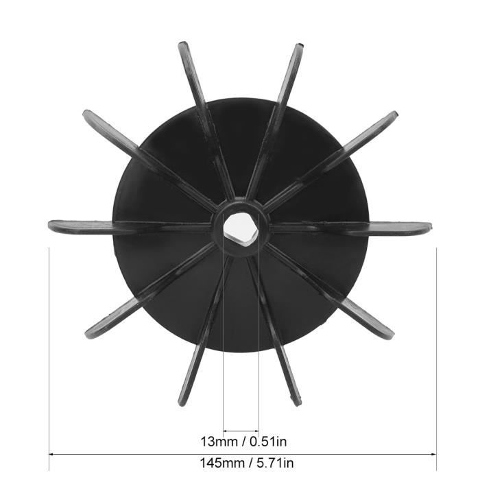Pale De Ventilateur Pour Compresseur D’air - Diamètre 135 Mm, Trou D’arbre 14 Mm - Plastique Durable - 10